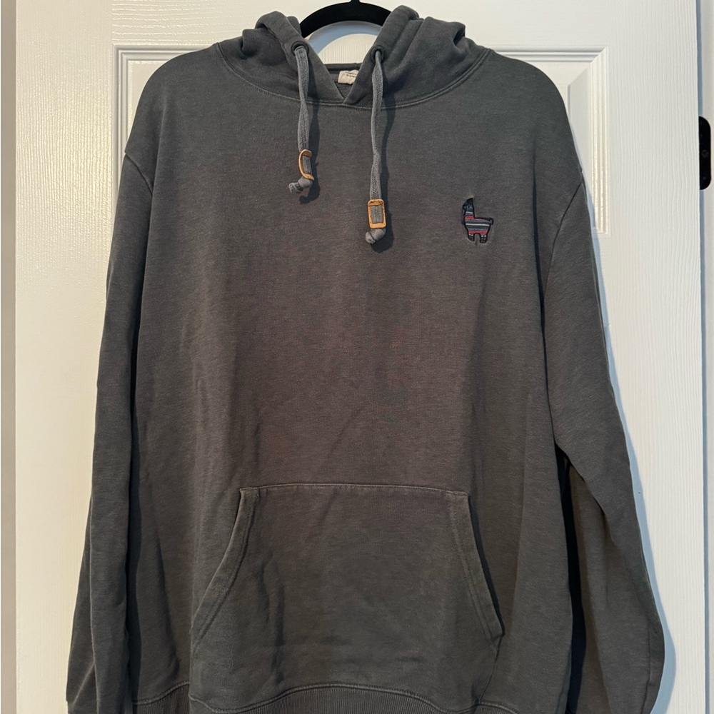 tentree Dark Olive Green Llama Hoodie